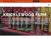 Tablet Screenshot of kricklewoodfarm.com